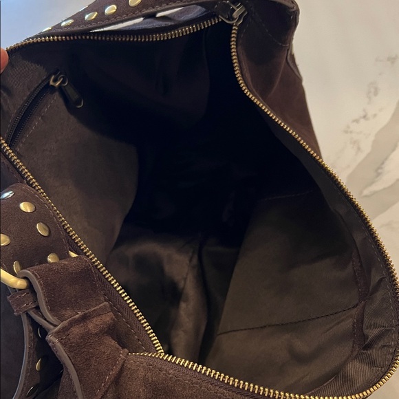 Source Unknown Dark Brown Studded Hobo Bag - Picture 6 of 8
